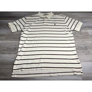 Polo Ralph Lauren Men's Striped Polo Casual Shirt Streetwear Size 2XL Preppy‎